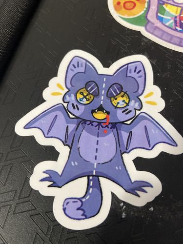 Customer photo review of Creepy Plush Pets Stickers!