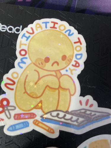 Customer photo review of Sparkly Art Block Stickers