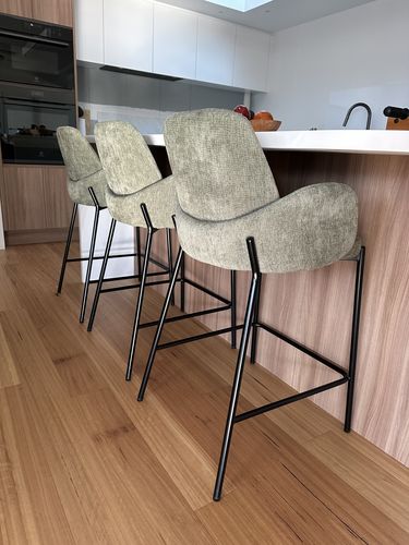 Customer photo review of Fraser Fabric Kitchen Bar Stool in Green