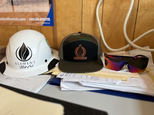Customer photo review of Flat Bill Seven-Panel Leather Patch Hat - Richardson 168