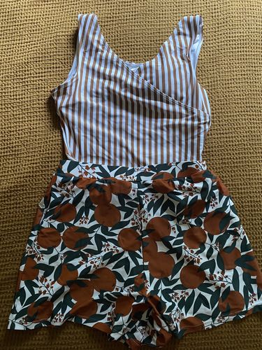 Customer photo review of salty shorts