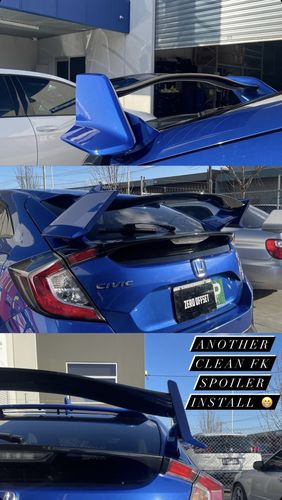 Customer photo review of Type R Style Spoiler Hatchback for 17-21 Honda Civic 10th Gen FK4/FK5/FK7