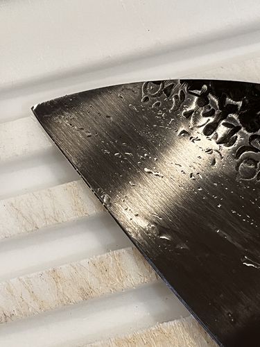 Customer photo review of Master Lehja™ - Hand Forged Cleaver Knife