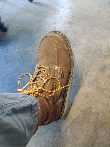 Customer photo review of 6 Inch Moc Steel Toe Boot