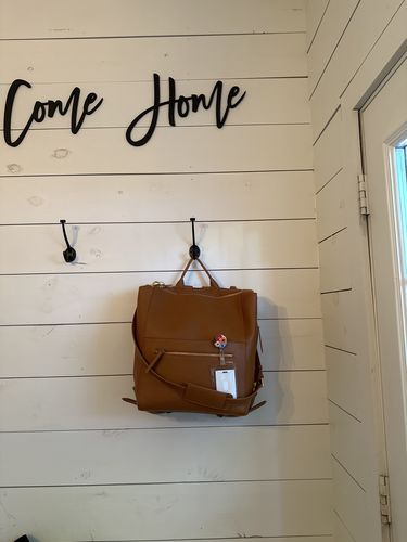 Customer photo review of The Square Diaper Bag - Brown
