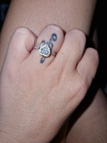 Customer photo review of Forever In My Heart Urn Ring