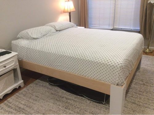 Customer photo review of Box Frame Bed