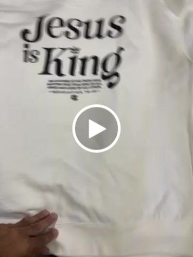 Customer video review of Epiphany 'Jesus Is King' Sweatshirt