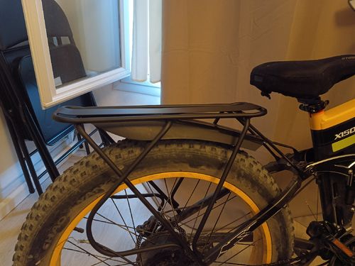 Customer photo review of Bezior Bicycle Luggage Rear Holder Rack
