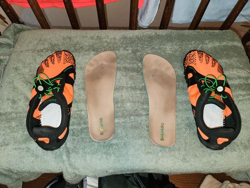 Customer photo review of Microfiber - Barefoot Shoes Insoles