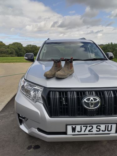 Customer photo review of Banjo Steel Toe Safety Dealer Boots