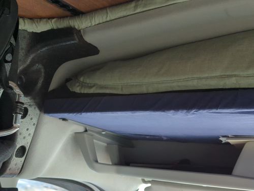 Customer photo review of Ford Transit Headliner Shelf DIY Kit