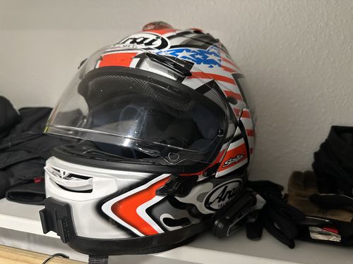 Customer photo review of Arai Corsair-X / RX7-V Camera Mount