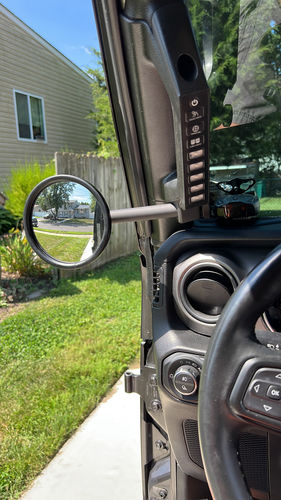 Customer photo review of Gladiator JT A-Pillar Side Mirrors with Base Mount Driver AND Passenger