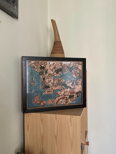 Customer photo review of D&D 3D WOOD MAP
