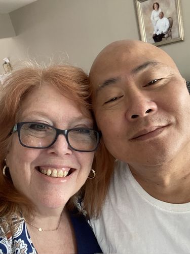 Customer photo review of Pitmaster Series - Damascus Steel Scimitar knife