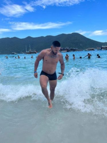 Customer photo review of Sunga Masculina Lisa Boxer Premium com Proteção UV+50
