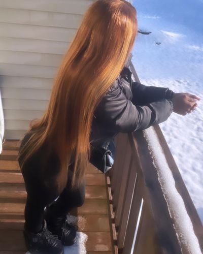 Customer photo review of Piano Highlight Body Wave Lace Frontal Human Hair Wig