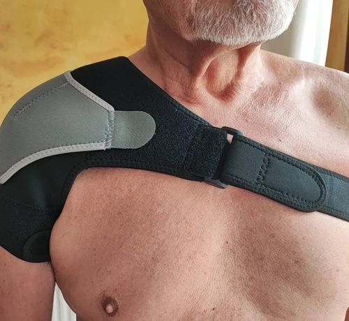 Customer photo review of רצועת כתף אורטופדית