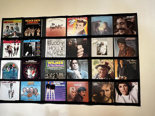 Customer photo review of 12" Vinyl Record Display Frame - LP Wall Storage