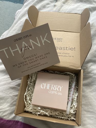 Customer photo review of Cherry Patch- Self Adhesive Nipple Covers