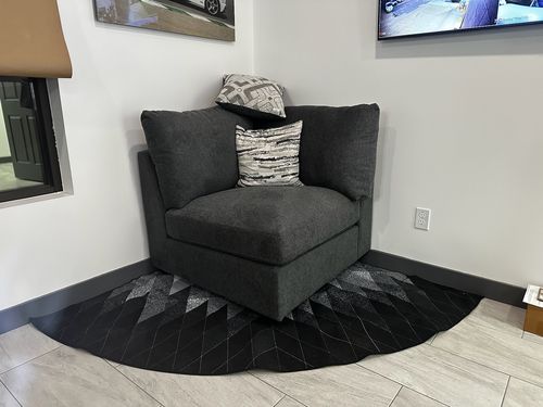 Customer photo review of Quarter Circle Area Rug,Corner Decorative Rug