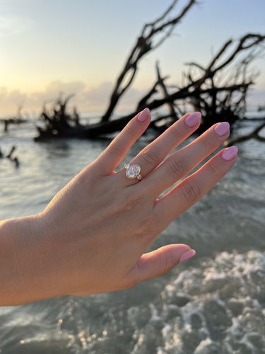Customer photo review of Breezy Bezel Pears | Oval