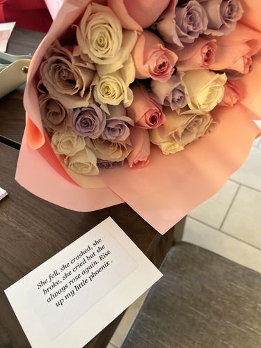 Customer photo review of Dream Rose Bouquet