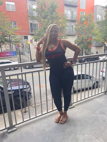 Customer photo review of Delta Sigma Theta Romper