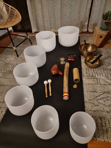 Customer photo review of Set de 7 Cuencos de Cuarzo - Armonización 7 Chakras (Reserva)