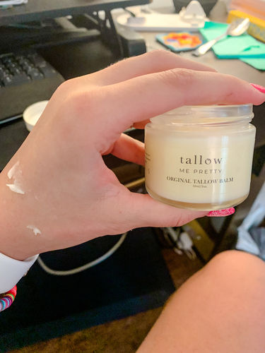Customer photo review of Tallow and Honey Balm