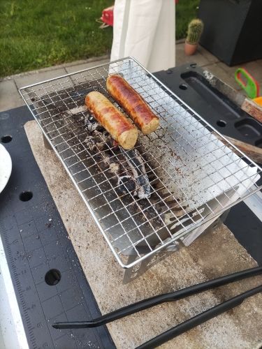 Customer photo review of Churrasqueira Portátil Pro Fishing Brasil - Super Pratica de Usar + Frete Grátis