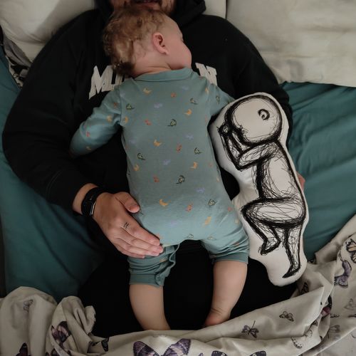 Customer photo review of Birth Pillow Scribble One