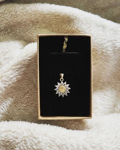 Customer photo review of You Are My Sunshine Necklace