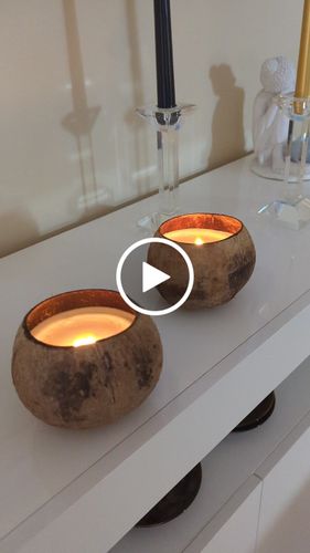 Customer video review of Clove Cinnamon Coconut Shell Candle
