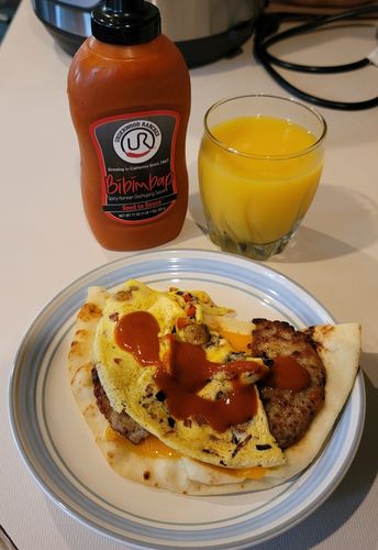 Customer photo review of Underwood Ranches Bibimbap Hot Sauce 17 Oz