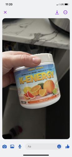 Customer photo review of Yummy Sports - K-Energy 30 portions