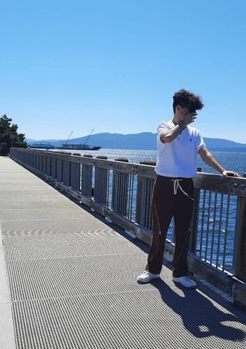 Customer photo review of 77Flight Zipper Design Drawstring Pants