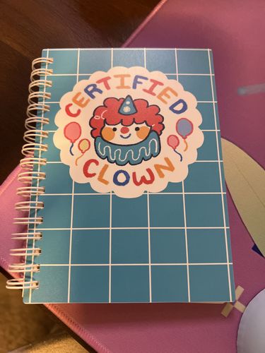 Customer photo review of Certified Clown Small Sticker Book