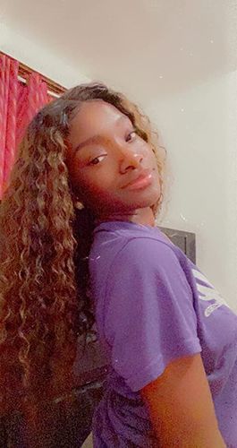 Customer photo review of Ombre Highlights Piano Brown Water Wave 13x4 Lace Front Wig