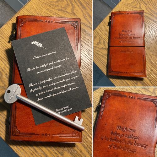 Customer photo review of The Future Belongs - Eleanor Roosevelt Quote Traveler’s Notebook