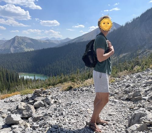 Customer photo review of Men's Classic Sol Short, Heather Grey