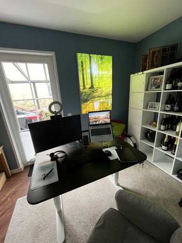 Customer photo review of Canvalight® Leuchtbild | Wald mit Sonnenstrahlen | Hochformat