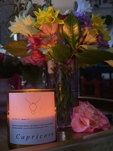 Customer photo review of Zodiac Mid Candle - Capricorn
