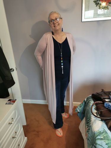 Ruth S. review of Bamboo Crossover Top Rosewood image 1 out of 1