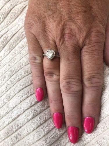 Customer photo review of Forever In My Heart Urn Ring
