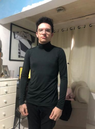 Customer photo review of Kit 2 Camisa térmica Gola Alta com proteção UV
