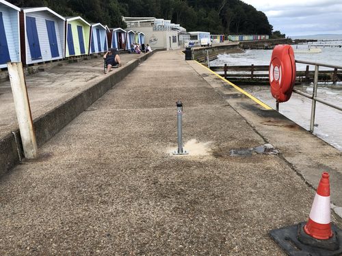 Customer photo review of Top-Lok Fold Down Parking Post