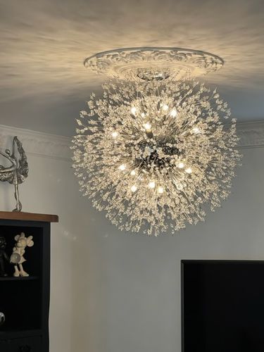Customer photo review of Modern Crystal Sputnik Chandelier