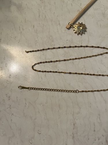 Customer photo review of You Are My Sunshine Necklace